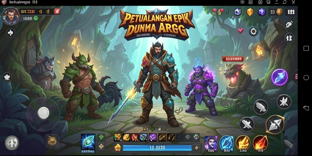 Screenshot utama 333I menunjukkan pertarungan seru dalam dunia ARPG.