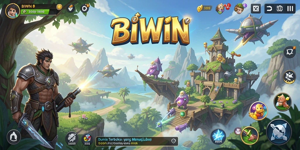 Gameplay BIWIN yang menyuguhkan dunia terbuka penuh petualangan.