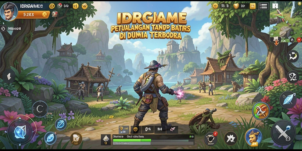 Gameplay seru IDRGAME di dunia terbuka yang luas.