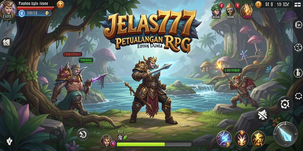Tampilan gameplay RPG yang menakjubkan dari JELAS777.