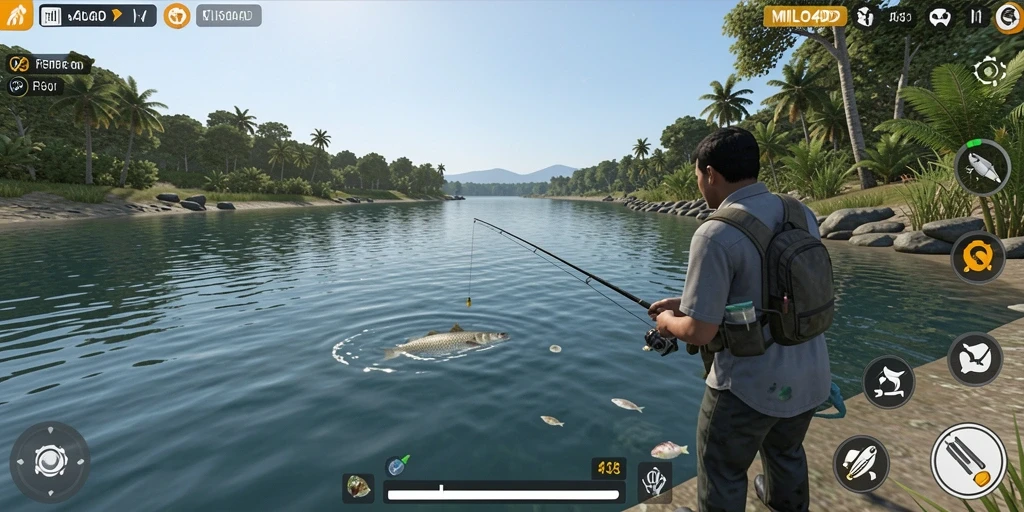 Tangkapan ikan besar dalam gameplay MILO4D yang seru.