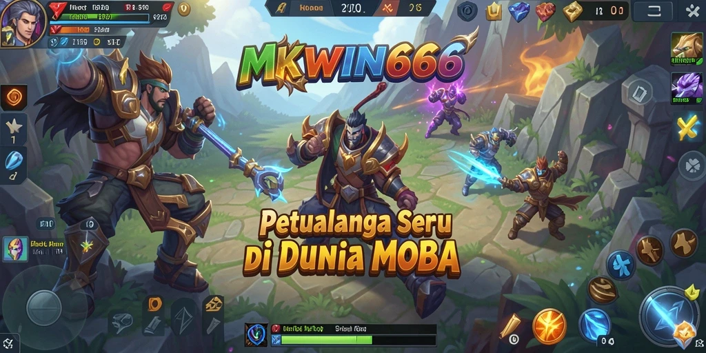Gameplay seru dari MKWIN666 di arena pertempuran MOBA.