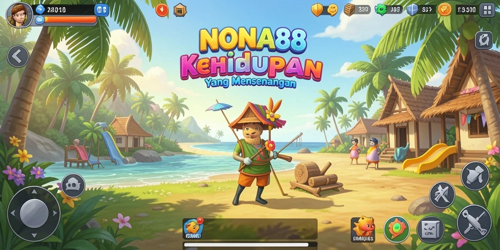 Tampilan gameplay NONA88 yang menawan dengan berbagai interaksi sosial.