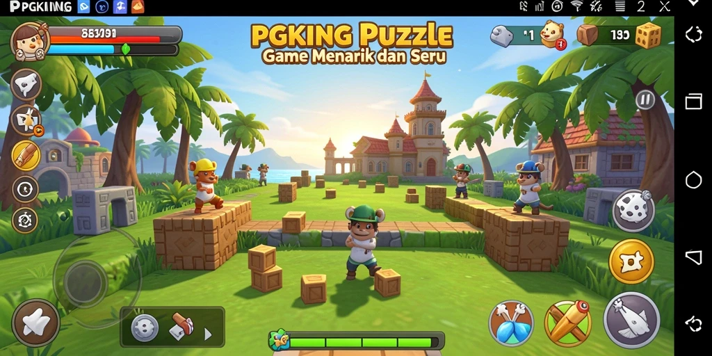 Tangkapan layar PGKING menampilkan gameplay Puzzle yang menarik.