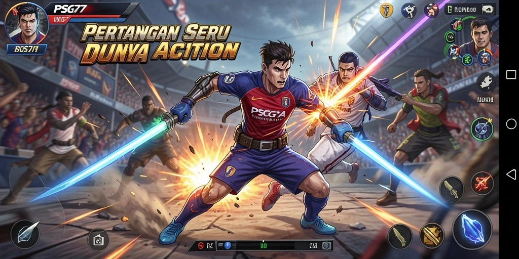 Gameplay mendebarkan dari PSG77 dalam aksi penuh adrenalin.